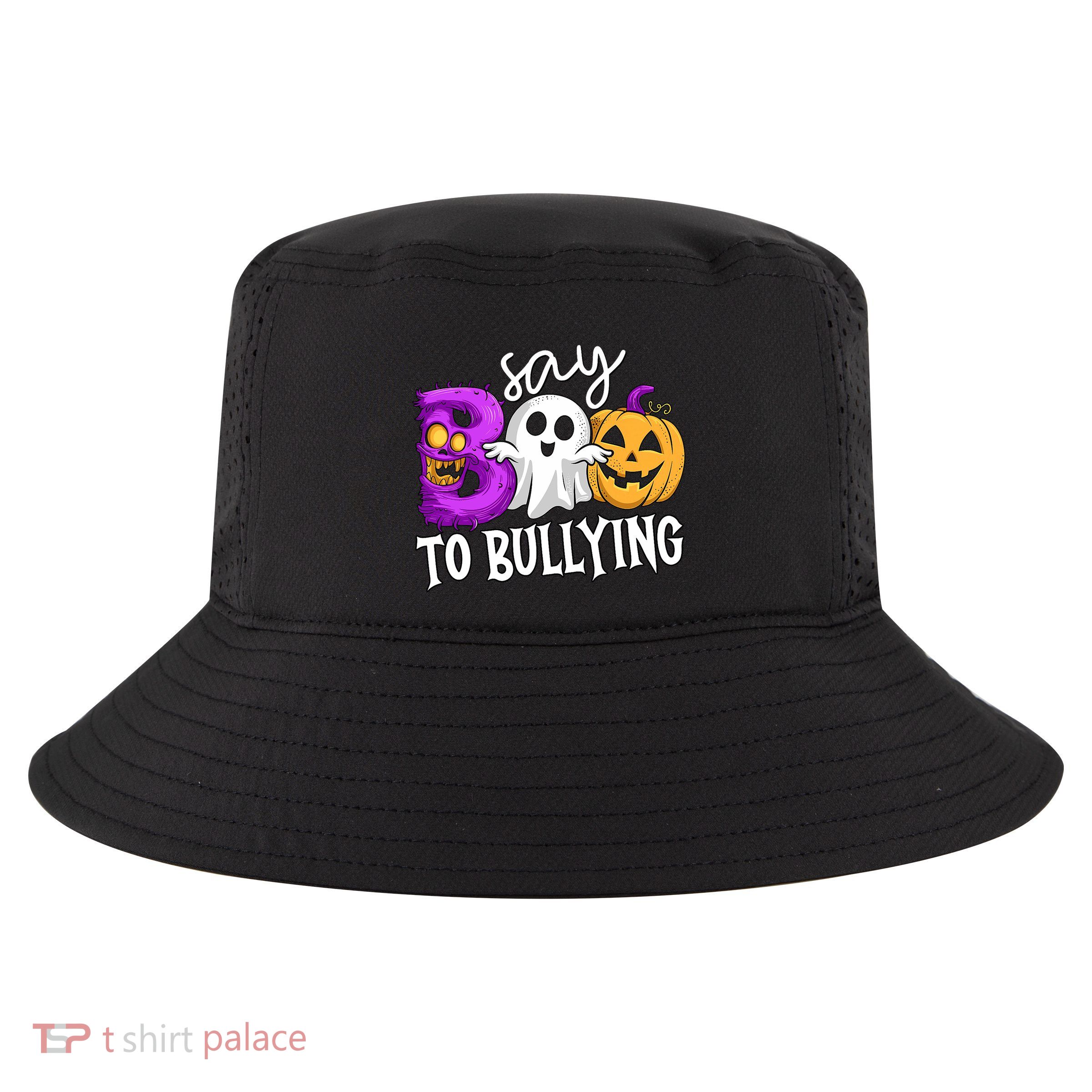 Say Boo To Bullying Orange Anti Bullying Unity Day Halloween Cool Comfort Performance Bucket Hat