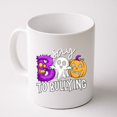 Say Boo To Bullying Orange Anti Bullying Unity Day Halloween Coffee Mug