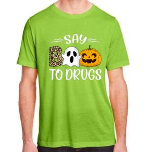 Say Boo To Drugs Red Ribbon Week Awareness Funny Halloween Adult ChromaSoft Performance T-Shirt