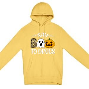 Say Boo To Drugs Red Ribbon Week Awareness Funny Halloween Premium Pullover Hoodie