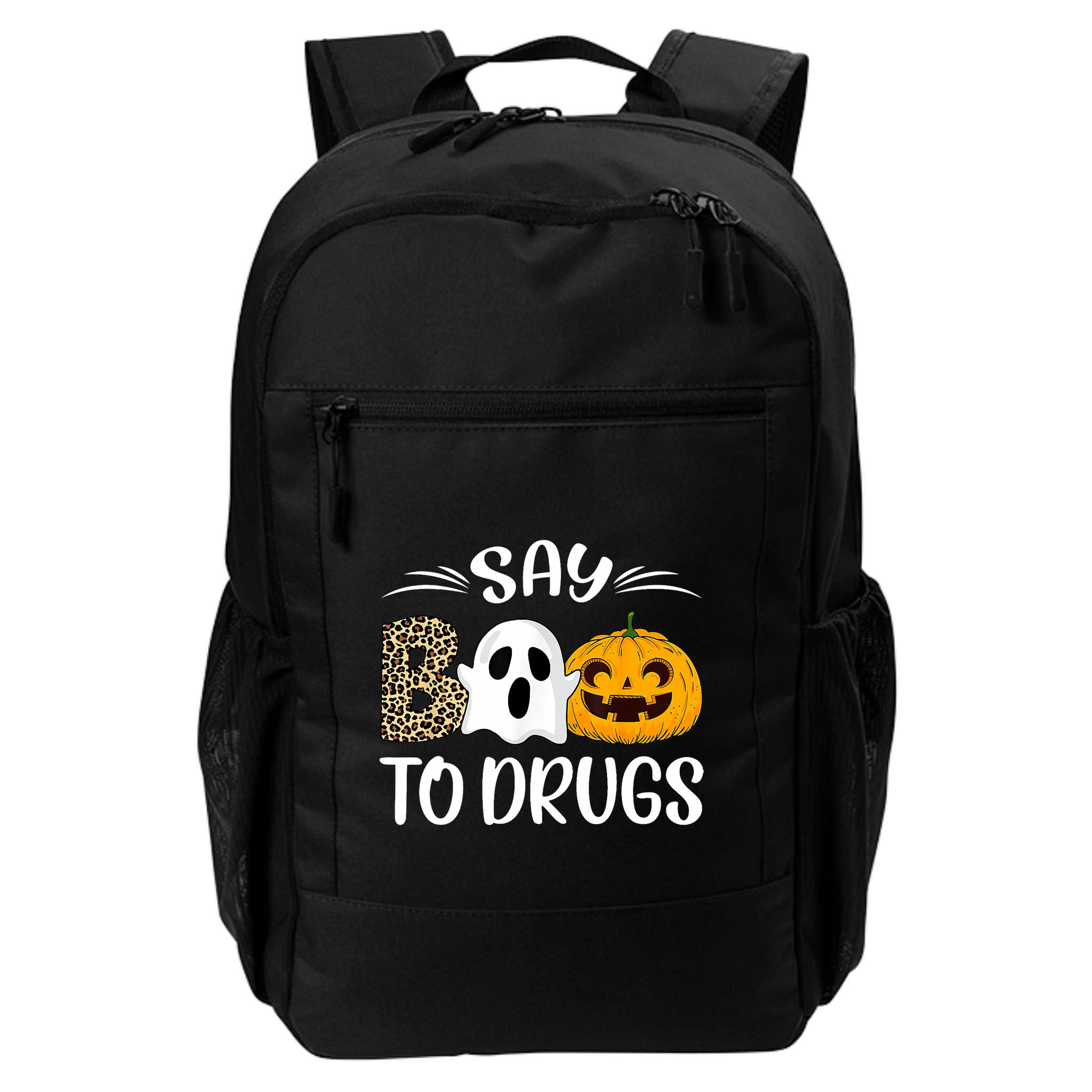 Say Boo To Drugs Red Ribbon Week Awareness Funny Halloween Backpack