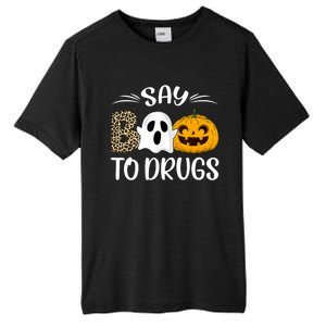 Say Boo To Drugs Red Ribbon Week Awareness Funny Halloween Tall Fusion ChromaSoft Performance T-Shirt