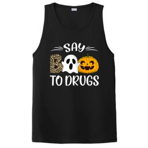 Say Boo To Drugs Red Ribbon Week Awareness Funny Halloween PosiCharge Competitor Tank