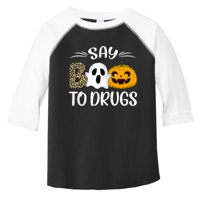 Say Boo To Drugs Red Ribbon Week Awareness Funny Halloween Toddler Fine Jersey T-Shirt