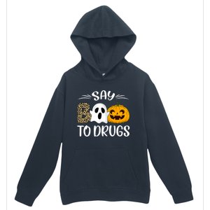 Say Boo To Drugs Red Ribbon Week Awareness Funny Halloween Urban Pullover Hoodie