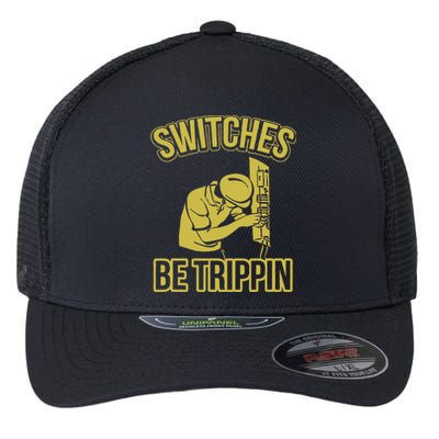 Switches Be Trippin Funny Master Electrician Fuse Box Flexfit Unipanel Trucker Cap