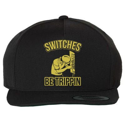 Switches Be Trippin Funny Master Electrician Fuse Box Wool Snapback Cap