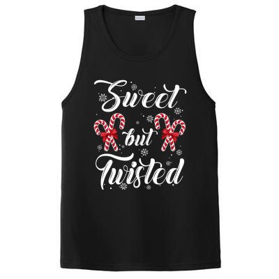 Sweet But Twisted Candy Cane Christmas Hat Funny Funny Gift Cool Gift PosiCharge Competitor Tank