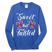 Sweet But Twisted Candy Cane Christmas Hat Funny Funny Gift Cool Gift Tall Long Sleeve T-Shirt