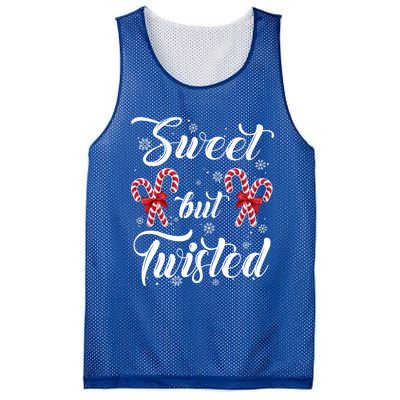 Sweet But Twisted Candy Cane Christmas Hat Funny Funny Gift Cool Gift Mesh Reversible Basketball Jersey Tank