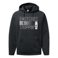 Switches Be Trippin Voltage Lineman Circuit Cable Performance Fleece Hoodie