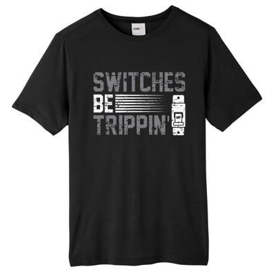 Switches Be Trippin Voltage Lineman Circuit Cable Tall Fusion ChromaSoft Performance T-Shirt