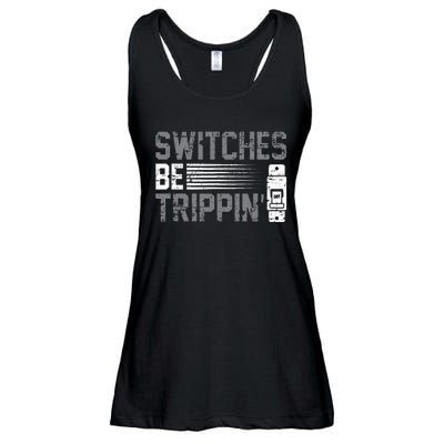 Switches Be Trippin Voltage Lineman Circuit Cable Ladies Essential Flowy Tank