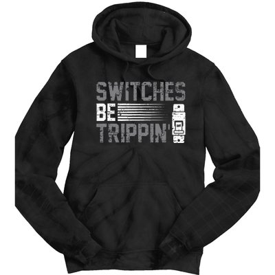 Switches Be Trippin Voltage Lineman Circuit Cable Tie Dye Hoodie