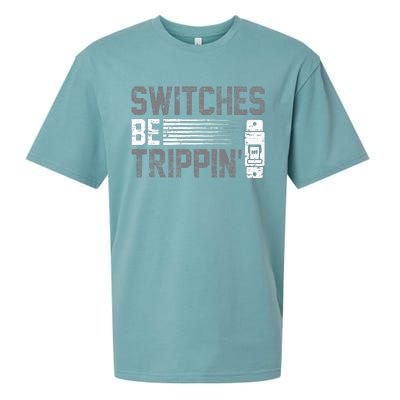 Switches Be Trippin Voltage Lineman Circuit Cable Sueded Cloud Jersey T-Shirt