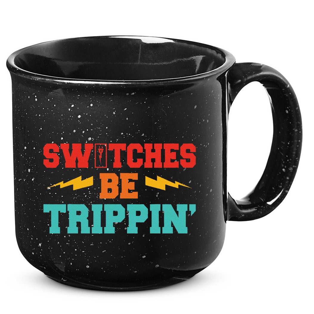 Switches Be Trippin Vintage 15oz Campfire Ceramic Mug