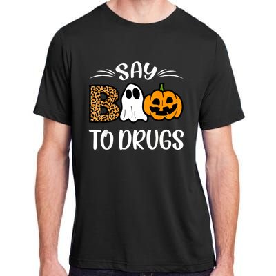 Say Boo To Drugs Red Ribbon Week Awareness Funny Halloween Adult ChromaSoft Performance T-Shirt