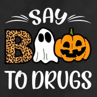 Say Boo To Drugs Red Ribbon Week Awareness Funny Halloween Beanie