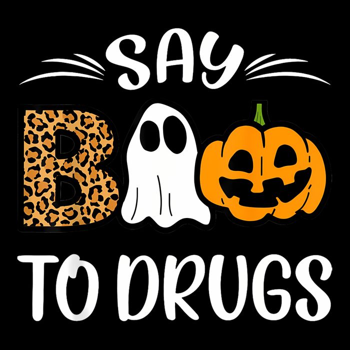 Say Boo To Drugs Red Ribbon Week Awareness Funny Halloween Zip Tote Bag