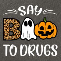 Say Boo To Drugs Red Ribbon Week Awareness Funny Halloween Cotton Canvas Backpack