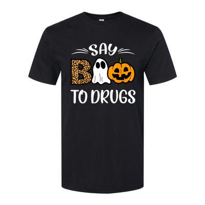 Say Boo To Drugs Red Ribbon Week Awareness Funny Halloween Softstyle CVC T-Shirt