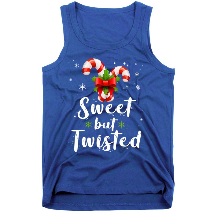 Sweet But Twisted Christmas Funny Candy Cane Xmas Gift Tank Top