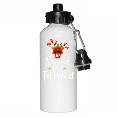 Sweet But Twisted Christmas Funny Candy Cane Xmas Gift Aluminum Water Bottle