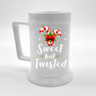 Sweet But Twisted Christmas Funny Candy Cane Xmas Gift Beer Stein