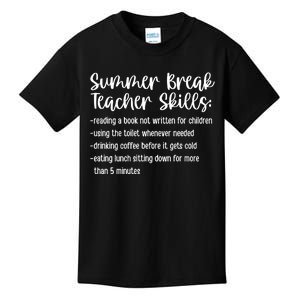 Summer Break Teacher Skills Kids T-Shirt