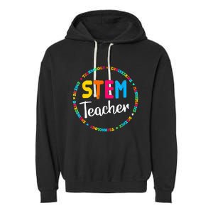 STEAM Back To School STEM Teacher Garment-Dyed Fleece Hoodie