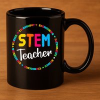STEAM Back To School STEM Teacher 11oz C Handle Ceramic Mug