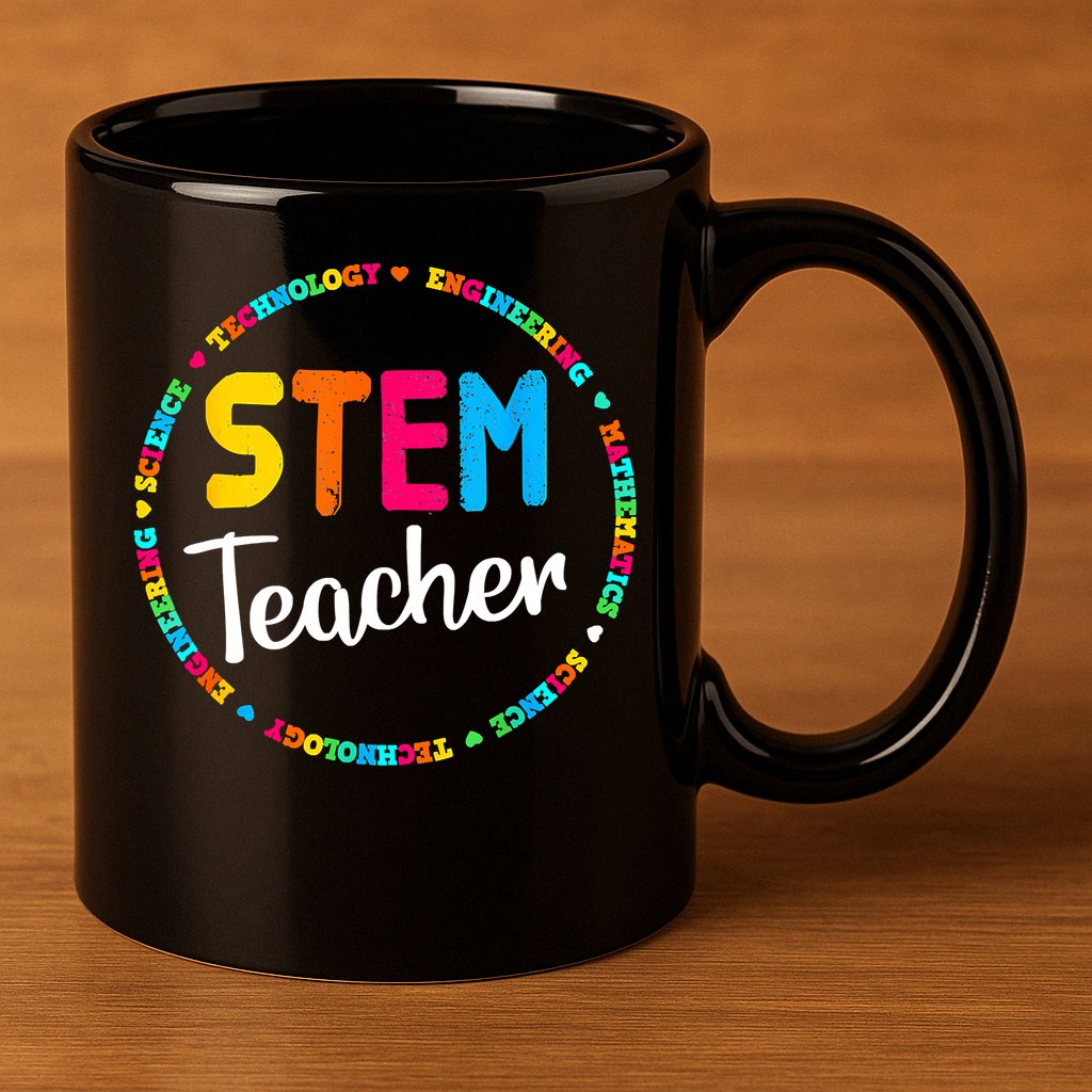 STEAM Back To School STEM Teacher 11oz C Handle Ceramic Mug