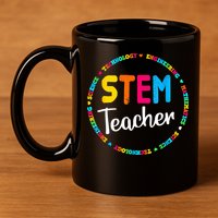 STEAM Back To School STEM Teacher 11oz C Handle Ceramic Mug