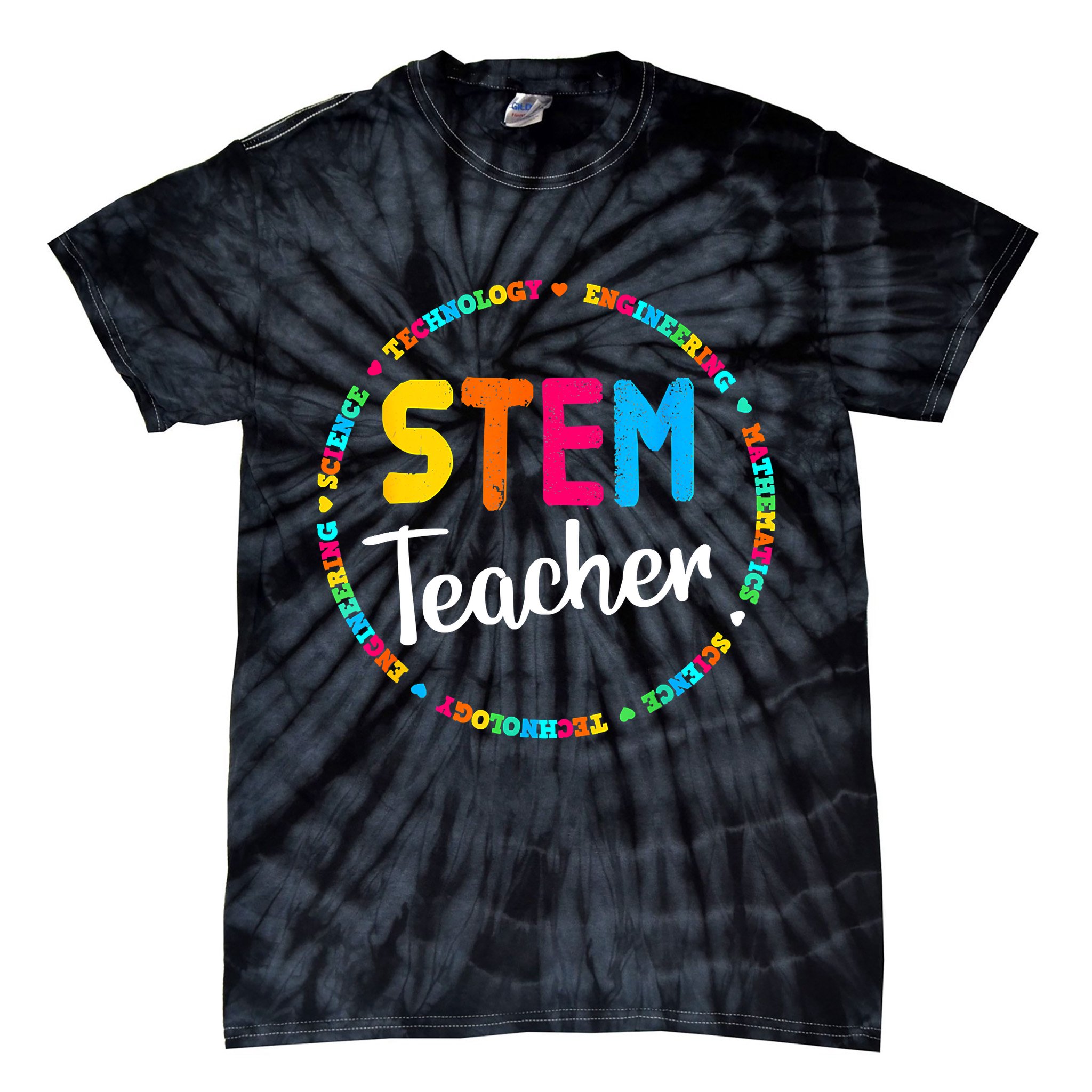 STEAM Back To School STEM Teacher Tie-Dye T-Shirt