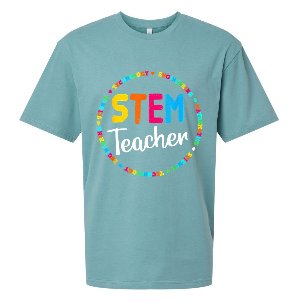 STEAM Back To School STEM Teacher Sueded Cloud Jersey T-Shirt