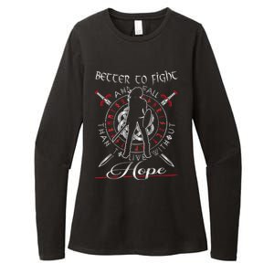 Shieldmaiden Better To Fight And Fall Lagertha Viking Gift Womens CVC Long Sleeve Shirt