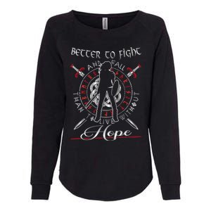 Shieldmaiden Better To Fight And Fall Lagertha Viking Gift Womens California Wash Sweatshirt