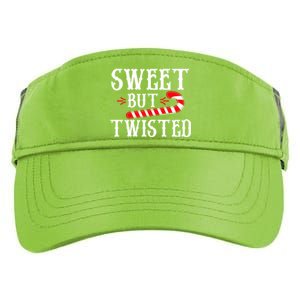 Sweet But Twisted Cool Candy Cane Christmas Tee Gift Adult Drive Performance Visor