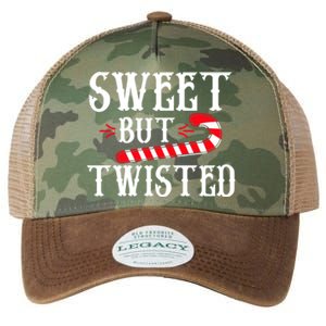 Sweet But Twisted Cool Candy Cane Christmas Tee Gift Legacy Tie Dye Trucker Hat