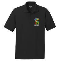 Student Back to School I'm Ready to Crush 1st Grade Dinosaur PosiCharge RacerMesh Polo