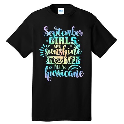 September Birthday Tie Die Tall T-Shirt