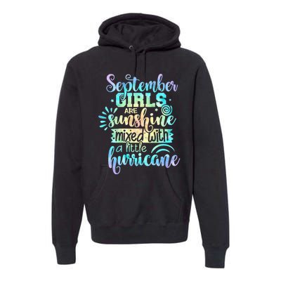 September Birthday Tie Die Premium Hoodie