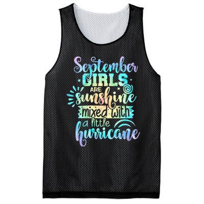 September Birthday Tie Die Mesh Reversible Basketball Jersey Tank