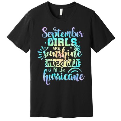 September Birthday Tie Die Premium T-Shirt