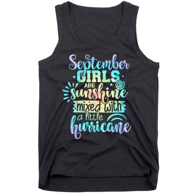 September Birthday Tie Die Tank Top