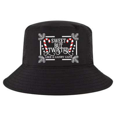 Sweet But Twisted Like A Candy Cane Funny Christmas Outfits Gift Cool Comfort Performance Bucket Hat