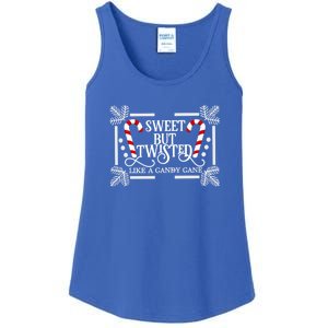 Sweet But Twisted Like A Candy Cane Funny Christmas Outfits Gift Ladies Essential Tank