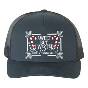 Sweet But Twisted Like A Candy Cane Funny Christmas Outfits Gift Yupoong Adult 5-Panel Trucker Hat