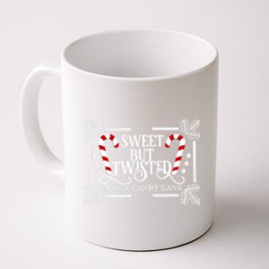 Sweet But Twisted Like A Candy Cane Funny Christmas Outfits Gift Coffee Mug