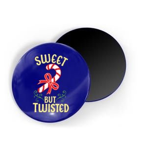 Sweet But Twisted Cute Christmas Candy Cane Holiday Graphic Funny Gift Magnet